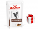 ROYAL CANIN Gastro Intestinal 12x85g kotike (viilud kastmes) + STAGMENA KATEI