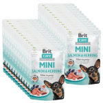 Brit Care Mini l&otilde;he ja heeringa fileed kastmes 24x85g