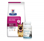 HILL'S PD Prescription Diet Canine Gastrointestinal Biome 10 kg + LAB-V Synbiotic Vet &ndash; seedetrakti tervis ja soole mikrofloorad koertele ja kassidele 45 kapslit