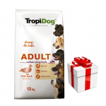 TROPIDOG Premium t&auml;iskasvanud keskmist ja suurt t&otilde;ugu part riisiga 12kg
