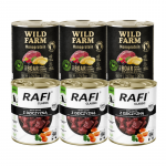 DOLINA NOTECI Rafi Classic metsk&uuml;lmaga + WILD FARM Monoprotein metssiga 6x800g