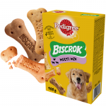 PEDIGREE&reg; Biscrok&trade; Multi Mix 500 g &ndash; t&auml;iendav toit t&auml;iskasvanud koertele, kana-, veise- ja lambaliha maitsega