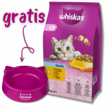 WHISKAS Steril 14kg - kuivtoit kassidele p&auml;rast steriliseerimist kana + TASUTA KASSITE TOIT!!!