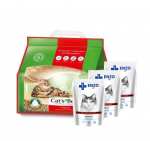 JRS Cats Best Eko Plus 20 l / 8,6 kg + ENZO VET maksapasteet kassidele 3 x 100 g