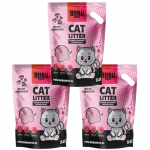 BUBU Pets silikoonist mitteimav liiv Micro Pink 3x7,2 l