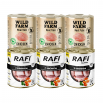 DOLINA NOTECI Mokra Rafi Classic + WILD FARM Linnuliha pasteet 6x800g