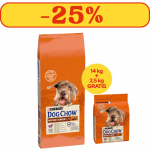 PURINA Dog Chow Mature Senior Lamb 14 kg + 2,5 kg