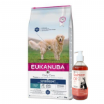 EUKANUBA Daily Care &uuml;lekaalulistele t&auml;iskasvanud koertele 12 kg + LAB V L&otilde;he&otilde;li koertele ja kassidele 500 ml