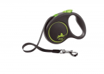 FLEXI Leash Black Design roheline L - 5m kuni 50kg - lint
