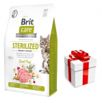 BRIT Care Cat Grain-Free Sterilized Immunity Support 2kg + STAIGMENA KATEI