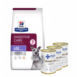 HILL'S PD Prescription Diet Canine i/d madala rasvasisaldusega 1,5 kg + ENZO VET soole dieet koertele lambalihaga 3x400 g