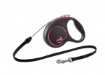 FLEXI Black Design roosa M rihm - 5 m kuni 20 kg - n&ouml;&ouml;riga
