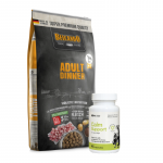 BELCANDO Adult Dinner 12,5 kg + LAB-V Calm Support &ndash; abi stressi ja k&auml;itumish&auml;irete s&uuml;mptomite leevendamiseks 45 kapslit