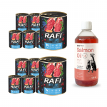 DOLINA NOTECI Rafi lambaga 12x800g + LAB V L&otilde;he&otilde;li koertele ja kassidele 500ml