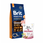 BRIT Premium By Nature Senior S+M 15 kg + FUNCTIONAL SNACK ENDURANCE LAMB 150 g