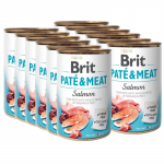 BRIT PATE & MEAT SALMON 400g