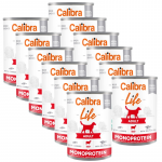 CALIBRA Dog Life t&auml;iskasvanud koertele veiseliha ja porganditega 12x400g