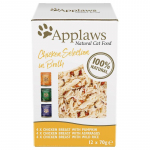 Applaws Cat Tin Multipack Chicken Collection in Broth 12x70g