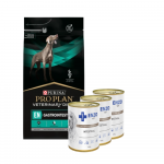PURINA Veterinary PVD EN Seedeelundite tervise toit (koertele) 5 kg + ENZO VET Seedeelundite tervise toit koertele, lambalihaga 3x400 g