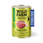 WILD FARM Premium Grain Free Turkey and Veal 400g - teraviljavaba toit steriliseeritud kassidele