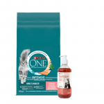 Purina One t&auml;iskasvanud kasside toit l&otilde;he ja nisuga 9,75 kg + LAB V l&otilde;he&otilde;li koertele ja kassidele 500 ml