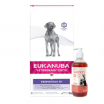 EUKANUBA Dermatosis FP 12 kg + LAB V L&otilde;he&otilde;li koertele ja kassidele 500 ml
