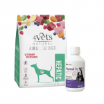 DOLINA NOTECI 4Vets Natural Hepatic kuivtoit maksahaigusega koertele, 1 kg + Lab-v Hepasil Dog & Cat preparaat koerte ja kasside maksa funktsiooni parandamiseks, 250 ml