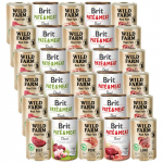 BRIT PATE & MEAT + WILD FARM Pate maitsesegu 30x400g