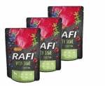 RAFI hirvelihaga koertele - kotike 300g (must pakend)