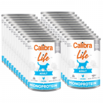 CALIBRA Dog Life t&auml;iskasvanud koertele kana ja riisiga 24x400g