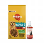 PEDIGREE&reg; Adult 12 kg veiselihaga + LAB V l&otilde;he&otilde;li koertele ja kassidele 500 ml