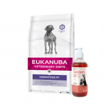 EUKANUBA Dermatosis FP 5 kg + LAB V L&otilde;he&otilde;li koertele ja kassidele 500 ml