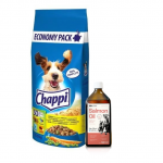 CHAPPI 13,5 kg &ndash; kuivtoit koertele linnuliha ja k&ouml;&ouml;giviljadega + Lab-V 100% l&otilde;he&otilde;li koertele ja kassidele igas vanuses 500 ml k&uuml;lmpressitud