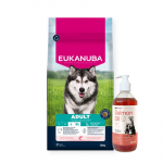 Eukanuba Adult Large Salmon & Barley 12 kg + LAB V l&otilde;he&otilde;li koertele ja kassidele 500 ml