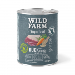WILD FARM Superfood Duck (Pardi kinoaga, porgandite ja maitsetaimedega) 800g teraviljavaba koeratoit