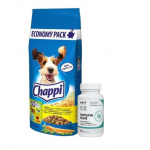 CHAPPI 13,5 kg &ndash; kuivtoit koertele linnuliha ja k&ouml;&ouml;giviljadega + LAB-V Immuno Hard &ndash; immuunsuse tugevdaja koertele ja kassidele, 45 kapslit
