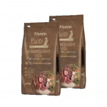 FITMIN Purity Senior hirveliha, lambaliha ja riis Light 2x12kg