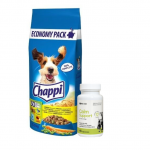 CHAPPI 13,5 kg &ndash; kuiv koeratoit linnuliha ja k&ouml;&ouml;giviljadega + LAB-V Calm Support &ndash; abi stressi ja k&auml;itumish&auml;irete s&uuml;mptomite leevendamiseks 45 kapslit