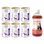 4Vets seedetrakti toidulisand koertele 6x400g + LAB V l&otilde;he&otilde;li koertele ja kassidele 500ml