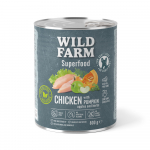 WILD FARM Superfood Chicken (kana k&otilde;rvitsaga, &otilde;unaga ja maitsetaimedega) 800g teraviljavaba koeratoit