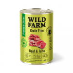 WILD FARM Premium Grain Free Beef and Tuna 400g - teraviljavaba kassitoit