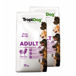 TROPIDOG premium t&auml;iskasvanud keskmise ja suure t&otilde;ugu lambaliha riisiga 2x12 kg