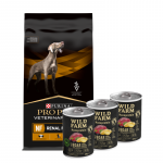 PURINA Veterinary PVD NF neerufunktsioon 12 kg + Wild Farm Monoprotein metssiga 3x400 g h&uuml;poallergeeniline koeratoit