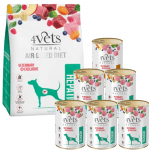 DOLINA NOTECI 4Vets Natural Hepatic Set; kuivtoit 1 kg + m&auml;rgtoit 6x400 g