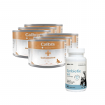 Calibra Veterinary Diets Cat Gastrointestinal 6x200g + LAB-V Synbiotic Vet &ndash; seedetrakti tervis ja soole mikrofloorale koertele ja kassidele 45 kapslit
