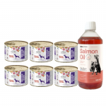 4Vets Dog Gastro Intestinal 6x185g + LAB V l&otilde;he&otilde;li koertele ja kassidele 500ml