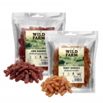 WILD FARM j&auml;nese vorstid 500 g + lambavorstid 500 g maiustused koertele