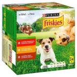 Friskies ADULT koerale veiseliha, kana, lambaliha kastmes 24x100g