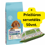 PURINA Dog Chow Puppy Lamb 14kg + hooldusklapid 50tk.