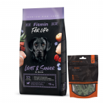 FITMIN For Life Light & Senior 12kg + FITMIN Hambaravi koertele merevetikaga 70g